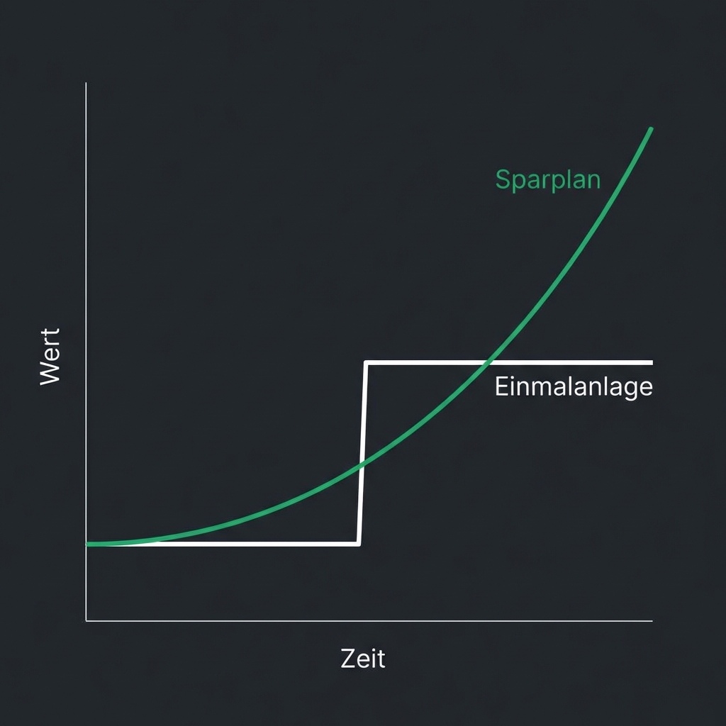 Vergleich: Sparplan vs. Einmalanlage