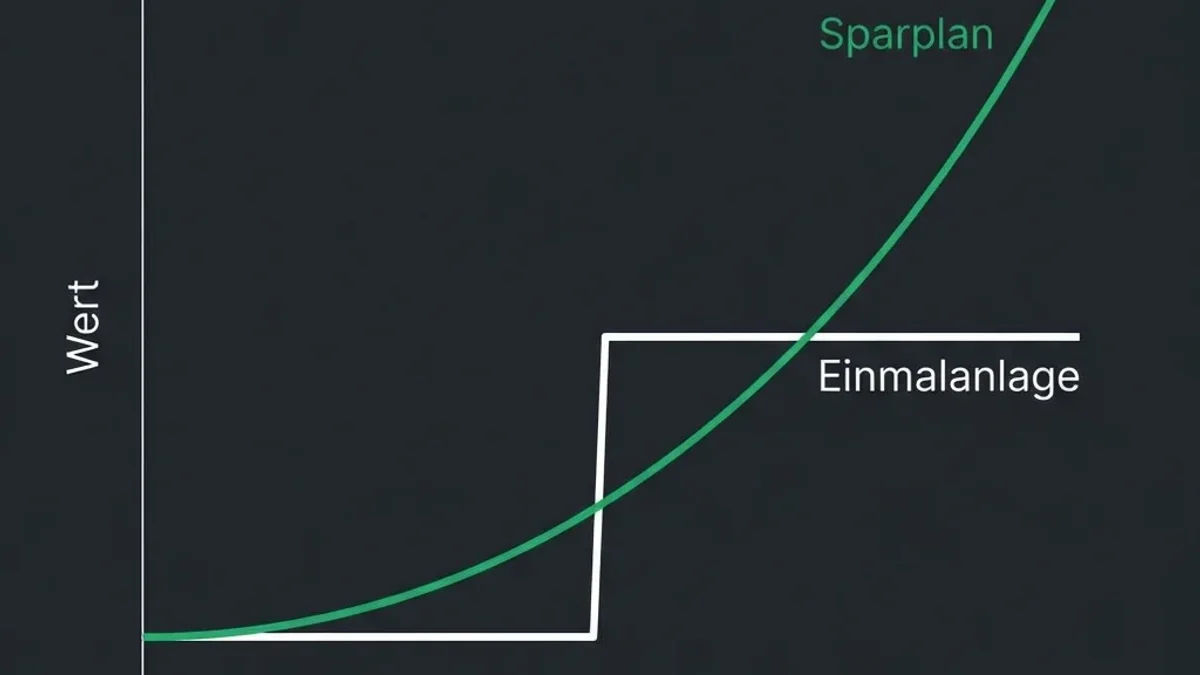Vergleich: Sparplan vs. Einmalanlage